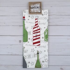 Contempo Kitchen Tea Towel Celebration Wine Champagne Bottles Stars